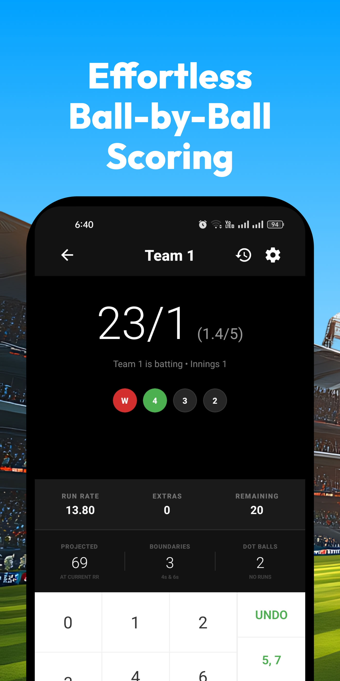 CrikScorer Screenshot 1